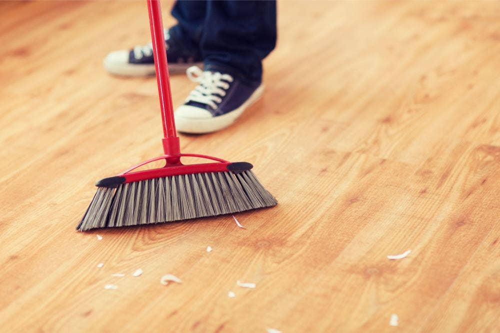 Somebody sweeping up