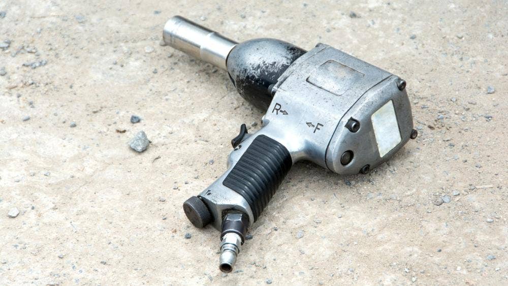 air impact wrench on the floor