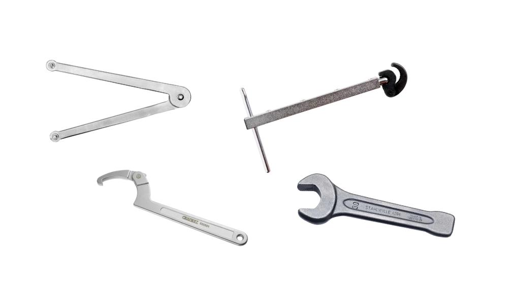 pin spanner, hook spanner, basin spanner, slogging spanner