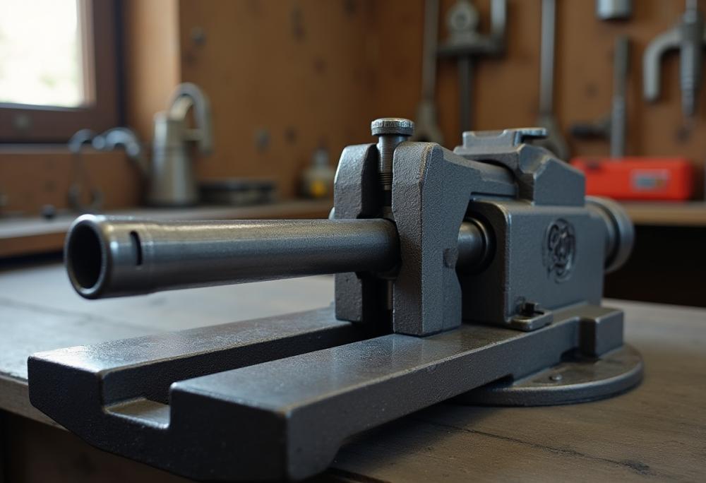 vice on work bench