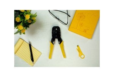 Crimp tool on desk