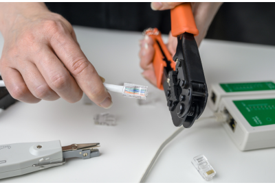 Crimping Tools Cutting Ethernet Cable
