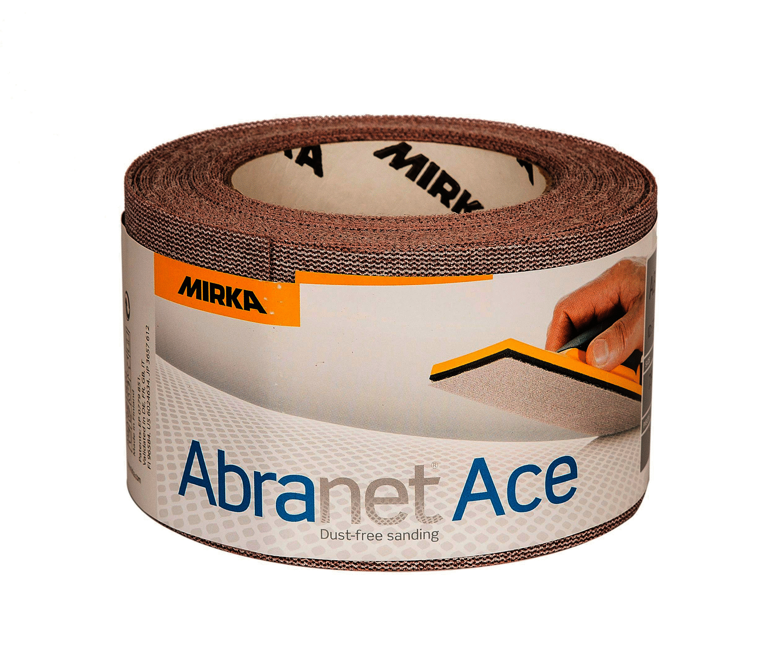 Mirka AC5BI001123R ABRANET ACE 75mm x 10m Grip Sanding Roll - P120
