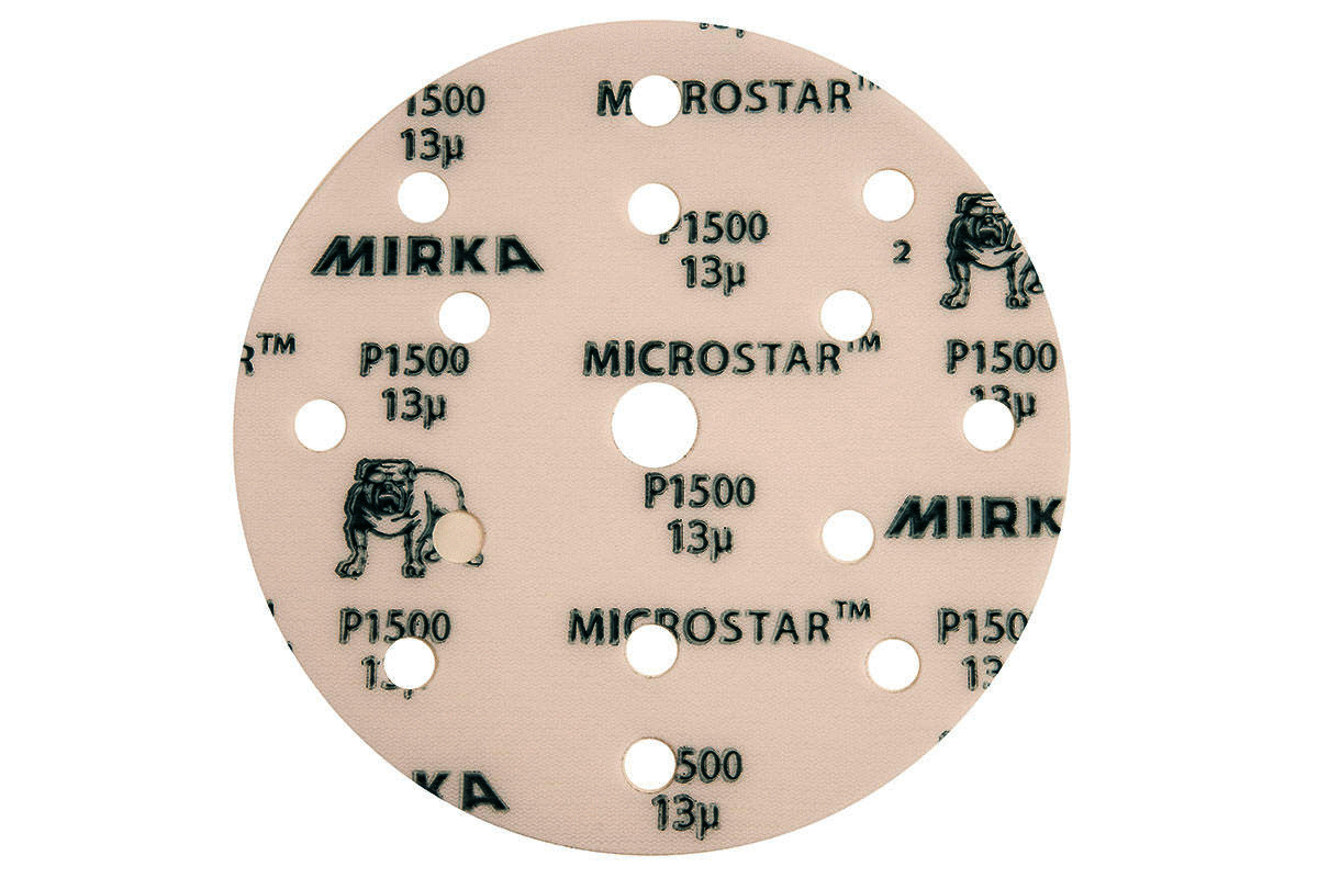 Mirka FM61105081 MICROSTAR Sanding Pads 150mm 15 Holes - P800 (Pack of 50)
