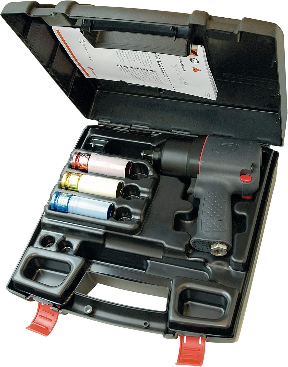 Ingersoll Rand 2130XP+SK4M3L 1/2" Square Drive Air Impact Wrench with 3 Insulated Sockets - 745Nm