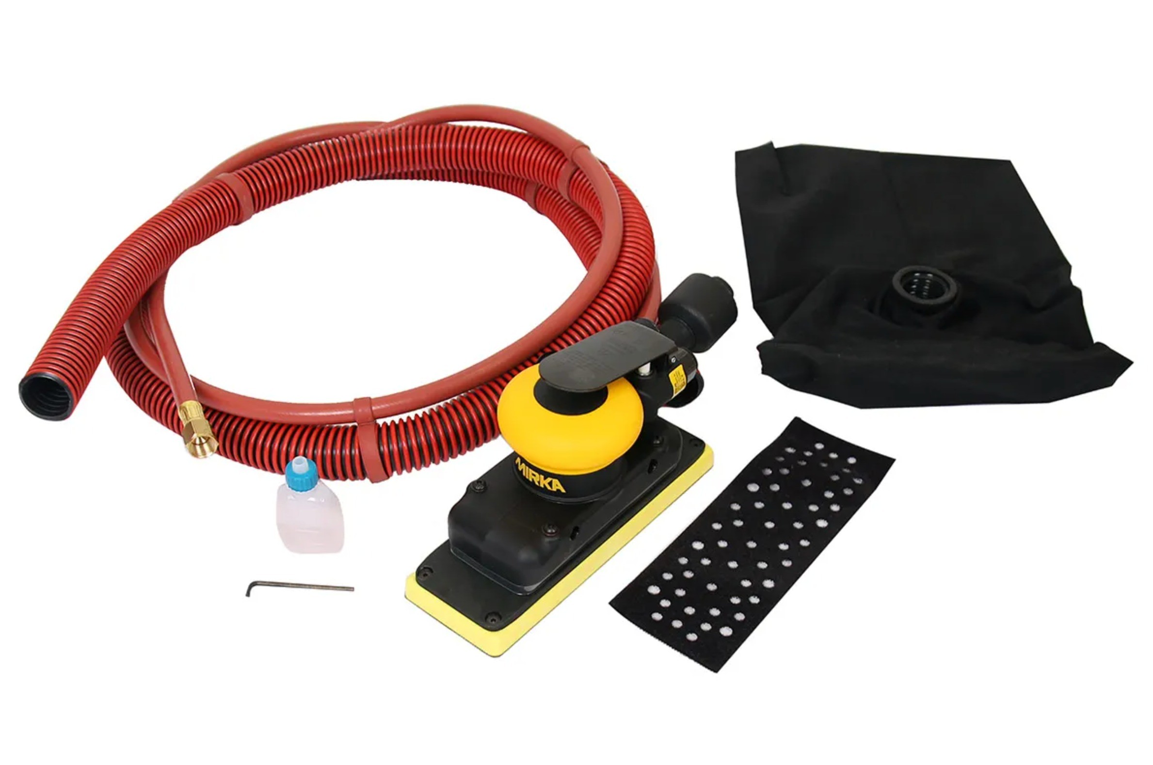 Mirka OS 383DB Pneumatic Orbital Air Sander with Dust Bag - 70mm x 198mm Pad