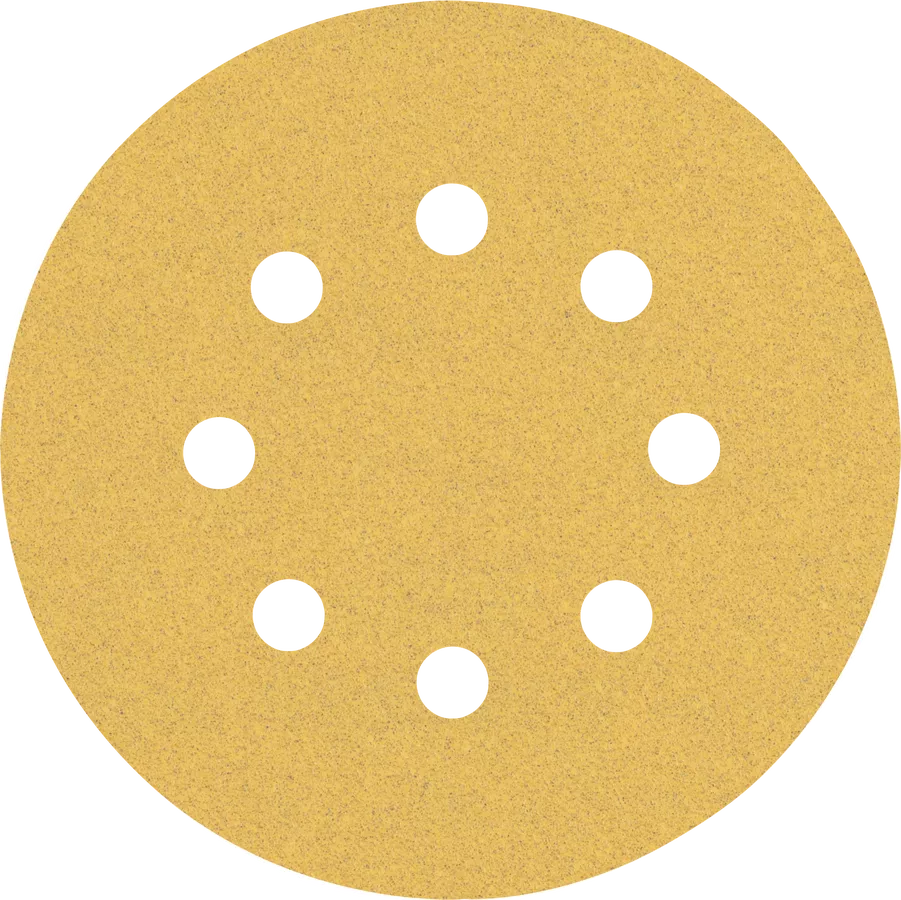 Bosch 2608900806 Expert C470 Sandpaper Discs 125mm, 100 Grit, 8 Holes (Pack of 5)