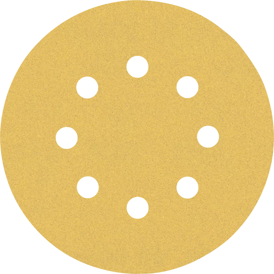 Bosch 2608900807 Expert C470 Sandpaper Discs 125mm, 120 Grit, 8 Holes (Pack of 5)
