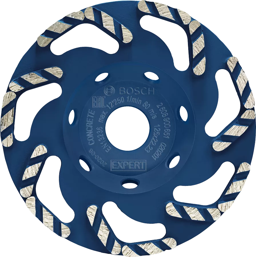Bosch 2608900651 EXPERT Concrete Diamond Grinding Head for Concrete Grinders - 125mm x 2.4mm