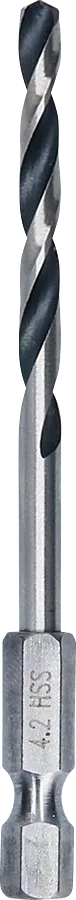 Bosch 2608577524 HSS Twist Drill Bit PointTeQ Hex Shank 4.20mm (Pack of 1)