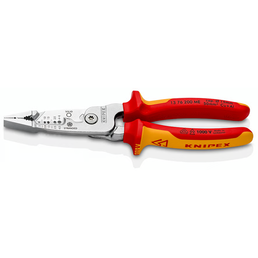 KNIPEX 13 76 200 ME Insulated Wire Stripper - 0.75mm&sup2; - 6mm&sup2;
