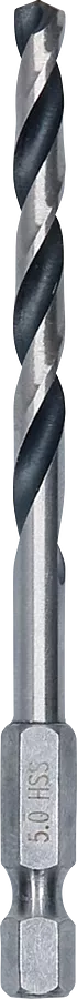 Bosch 2608577526 HSS Twist Drill Bit PointTeQ Hex Shank 5.00mm (Pack of 1)