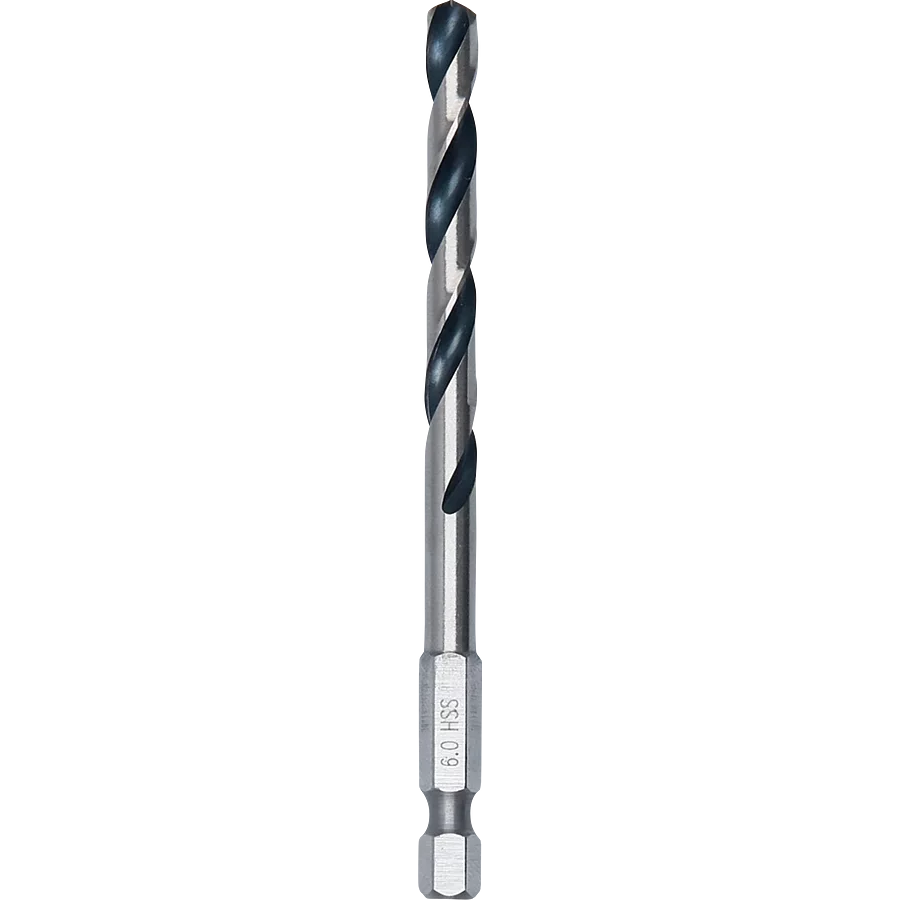 Bosch 2608577546 HSS Twist Drill Bit PointTeQ Hex Shank 6.00mm (Pack of 10)