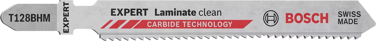 Bosch 2608900542 EXPERT Laminate Clean T128BHM Jigsaw Blade (Pack of 3)