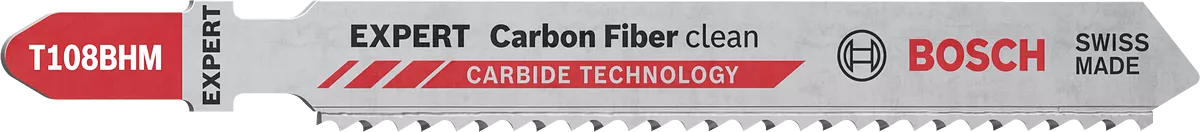 Bosch 2608900565 EXPERT Carbon Fibre Clean T108BHM Jigsaw Blade (Pack of 3)