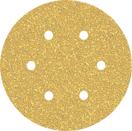 Bosch 2608900813 Expert C470 Sandpaper Discs 150mm, 40 Grit, 6 Holes (Pack of 5)