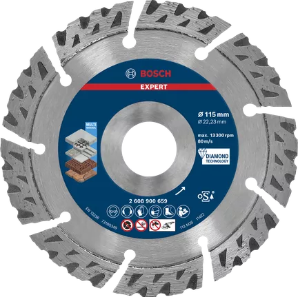 Bosch 2608900659 EXPERT Multi Material Diamond Cutting Disc for Angle Grinders - 115mm x 2.2mm