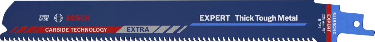 Bosch 2608900368 EXPERT Thick Tough Metal S1155CHC Reciprocating Saw Blade - 225mm