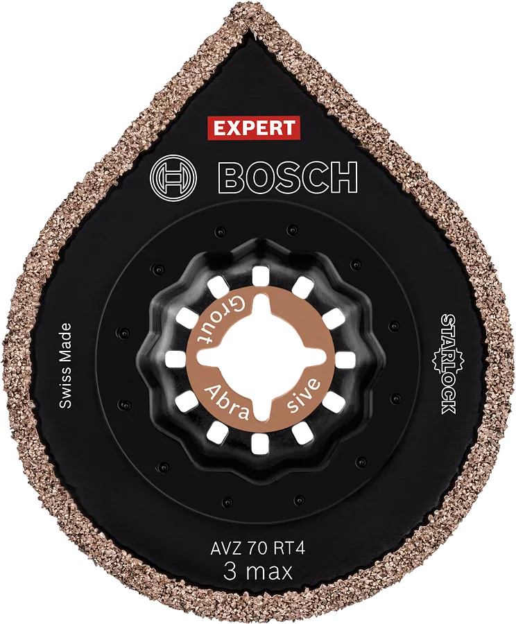 Bosch 2608900041 EXPERT AVZ 70 RT4 3 Max Starlock Grouting Plate - 70mm x 2.5mm