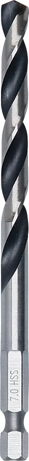 Bosch 2608577531 HSS Twist Drill Bit PointTeQ Hex Shank 7.00mm (Pack of 1)