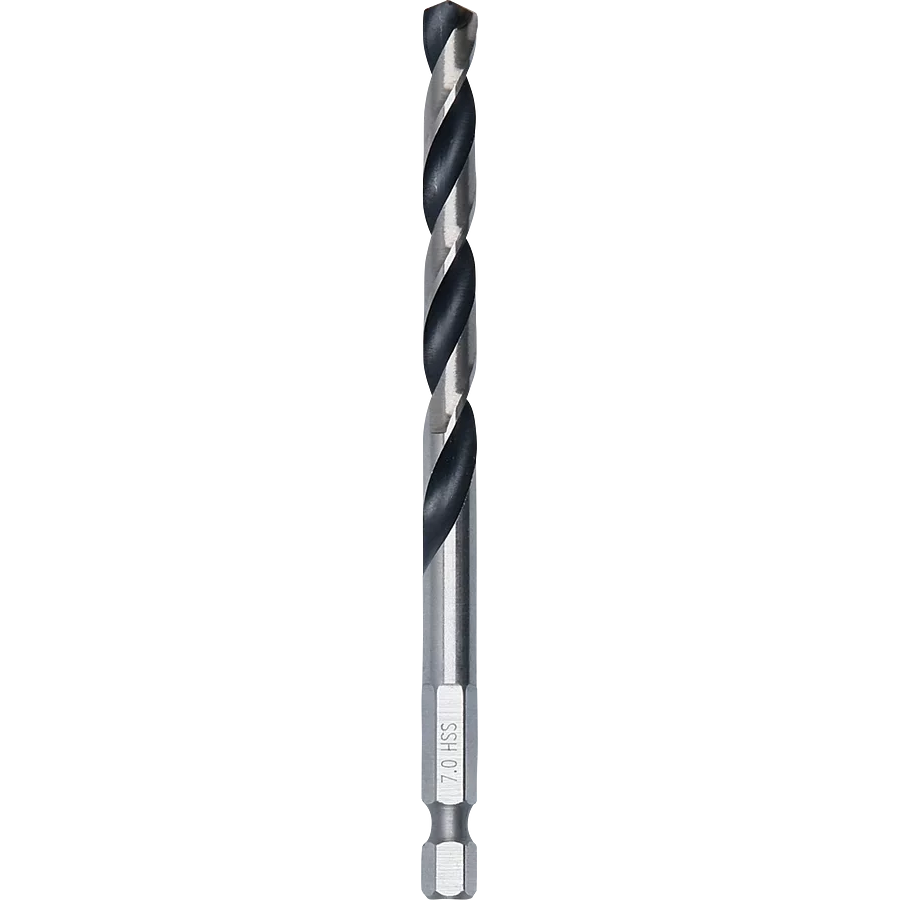Bosch 2608577531 HSS Twist Drill Bit PointTeQ Hex Shank 7.00mm (Pack of 1)
