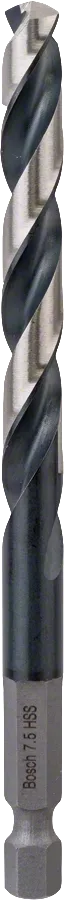 Bosch 2608577128 Control HSS Twist Drill Bit 7.50mm (Pack of 1)