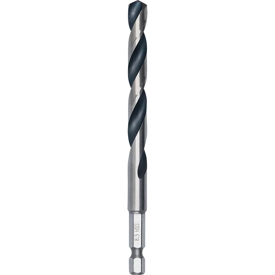 Bosch 2608577534 HSS Twist Drill Bit PointTeQ Hex Shank 8.50mm (Pack of 1)