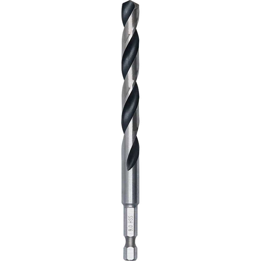 Bosch 2608577535 HSS Twist Drill Bit PointTeQ Hex Shank 9.00mm (Pack of 1)