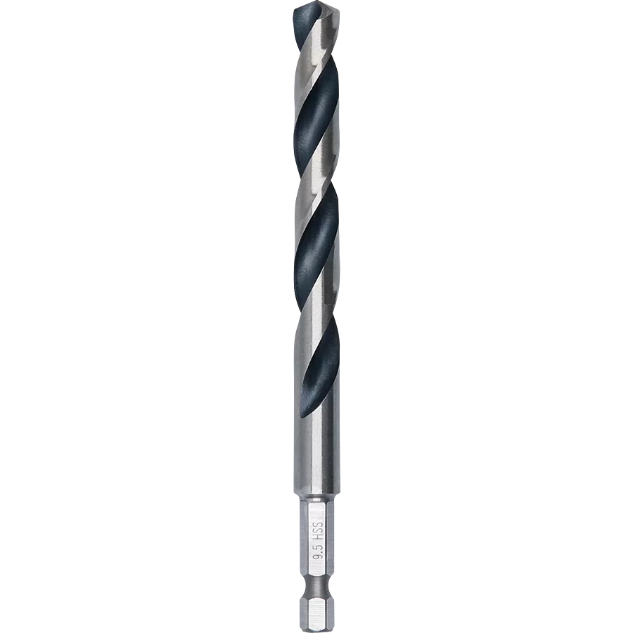 Bosch 2608577536 HSS Twist Drill Bit PointTeQ Hex Shank 9.50mm (Pack of 1)