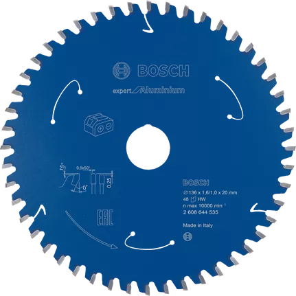 Bosch 2608644535 Expert for Aluminium Circular Saw Blade - 136mm x 1.6mm
