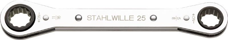 Stahlwille 41564246 13/16" & 15/16" Ratchet Ring Spanner