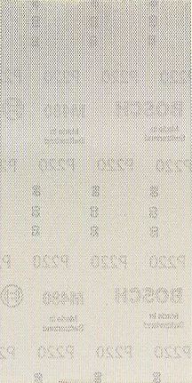 Bosch 2608900766 Expert M480 Sanding Net Sheets - 115mm x 230mm, 220 Grit (Pack of 10)