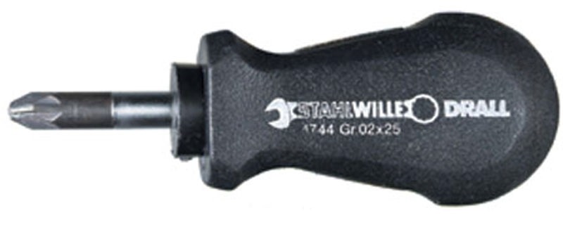 Stahlwille 47441002 Stubby Pozidriv Screwdriver PZ2 x 25mm