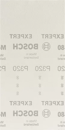 Bosch 2608900768 Expert M480 Sanding Net Sheets - 115mm x 230mm, 320 Grit (Pack of 10)