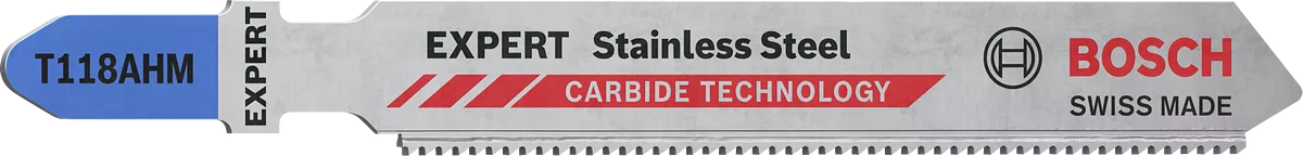 Bosch 2608900561 EXPERT Stainless Steel T118AHM Jigsaw Blade (Pack of 3)