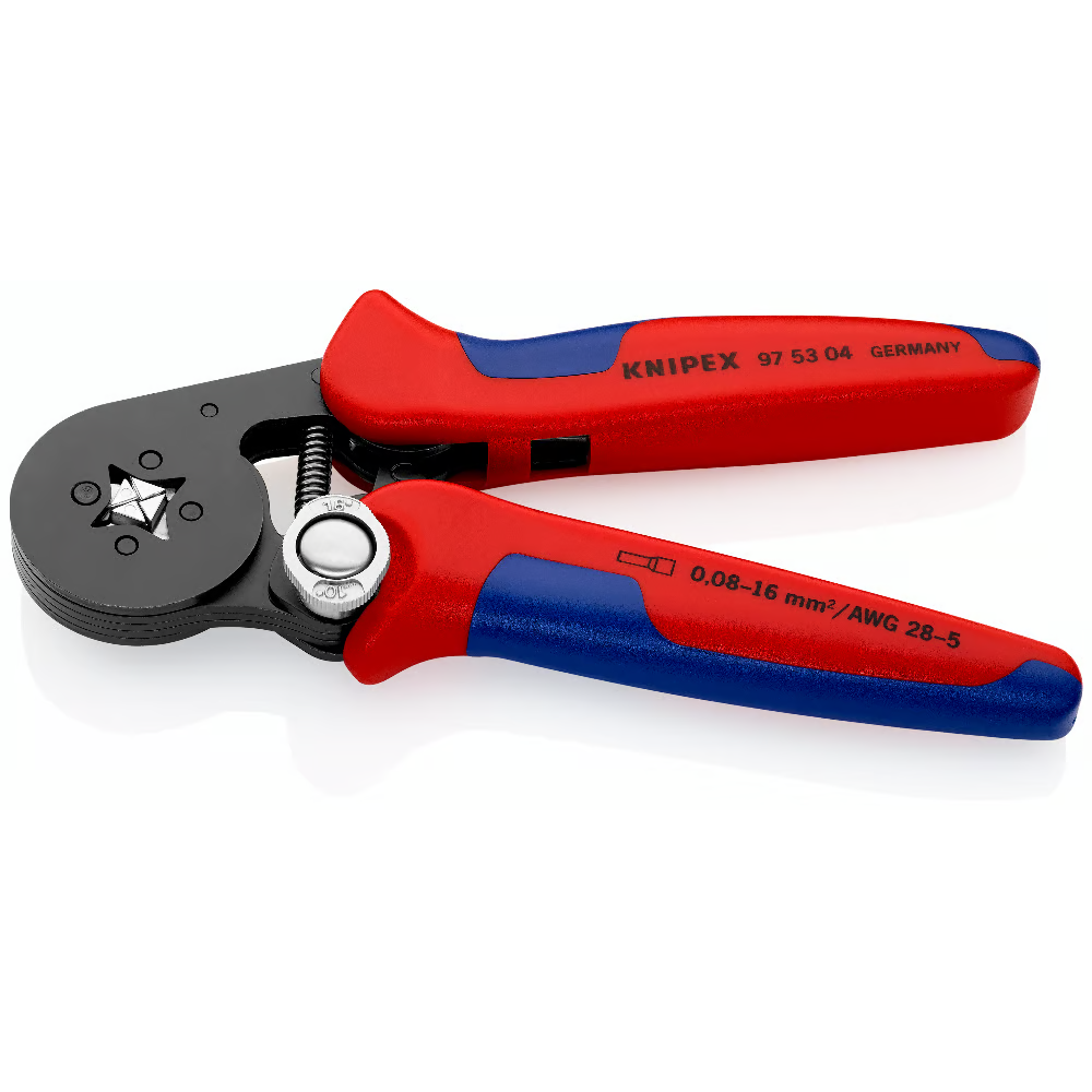 KNIPEX 97 53 04 Self-Adjusting Crimping Pliers for Wire Ferrules 0.08 — 16 mm²