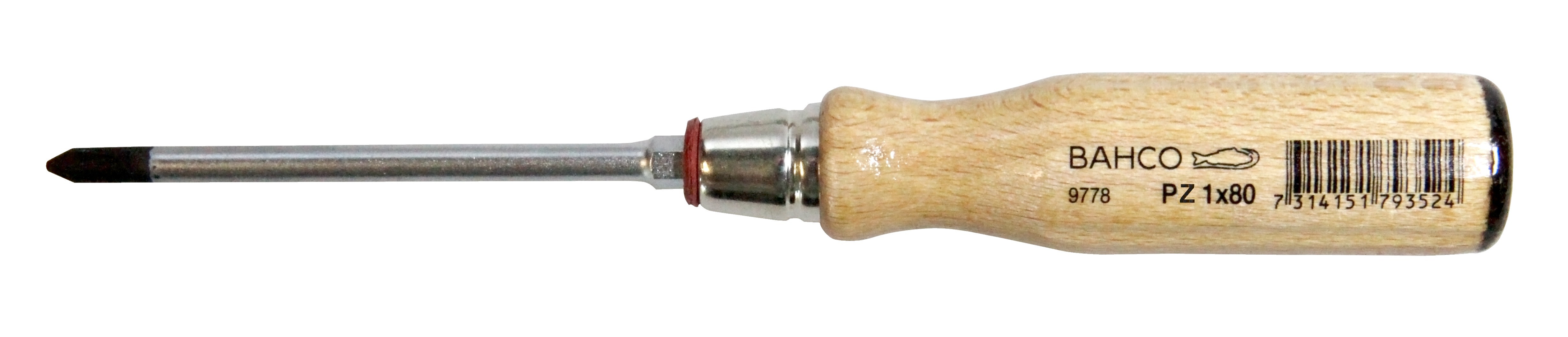 Bahco 9778PZD-1 Pozidriv Screwdriver PZ1 x 80mm