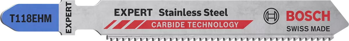 Bosch 2608900562 EXPERT Stainless Steel T118EHM Jigsaw Blade (Pack of 3)