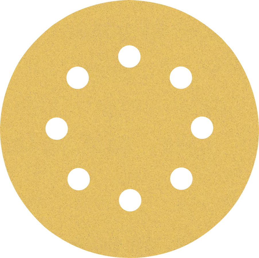 Bosch 2608900797 Expert C470 Sandpaper Discs 115mm, 120 Grit, 8 Holes (Pack of 5)