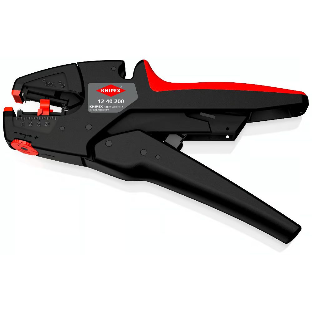 KNIPEX 12 40 200 EvoStrip Self-Adjusting Insulation Stripper - 0.03 to 10.0 mm&sup2;