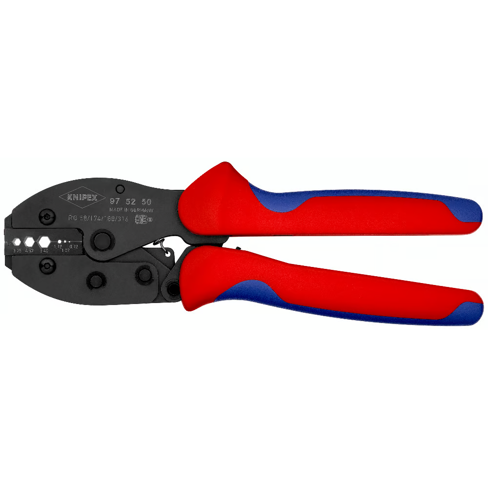 KNIPEX 97 52 50 PreciForce Crimping Pliers for Coax BNC Connectors 0.72 - 5.4mm