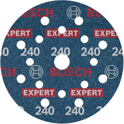 Bosch 2608902404 Expert O780 Foil Sanding Discs 125mm, 240 Grit (Pack of 6)