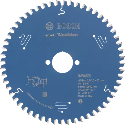 Bosch 2608644097 Expert for Aluminium Circular Saw Blade - 180mm x 2.6mm
