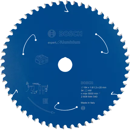Bosch 2608644540 Expert for Aluminium Circular Saw Blade - 184mm x 1.8mm