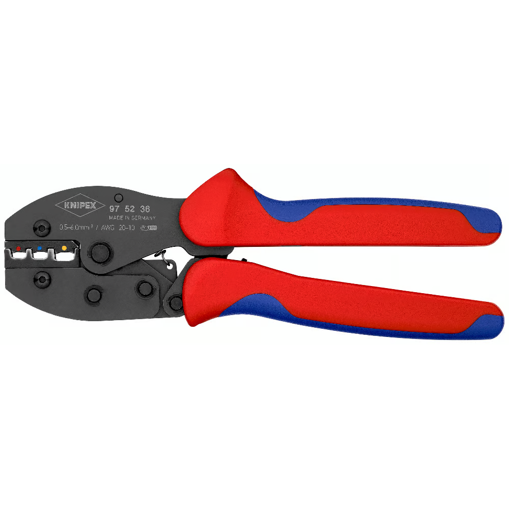 KNIPEX 97 52 36 PreciForce Crimping Pliers for Insulated Connectors 0.5 &mdash; 6.0 mm&sup2;