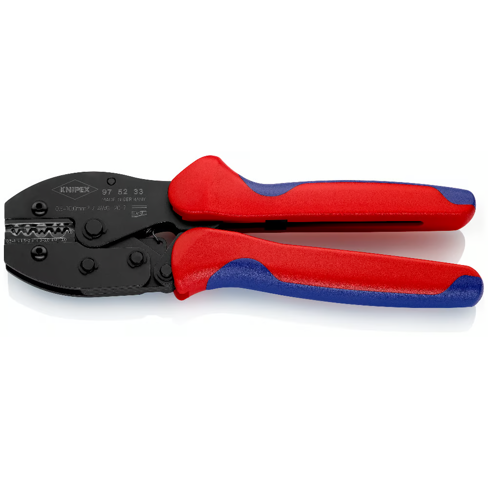 KNIPEX 97 52 33 PreciForce Crimping Pliers for Non-Insulated Terminals 0.5 — 10.0 mm²
