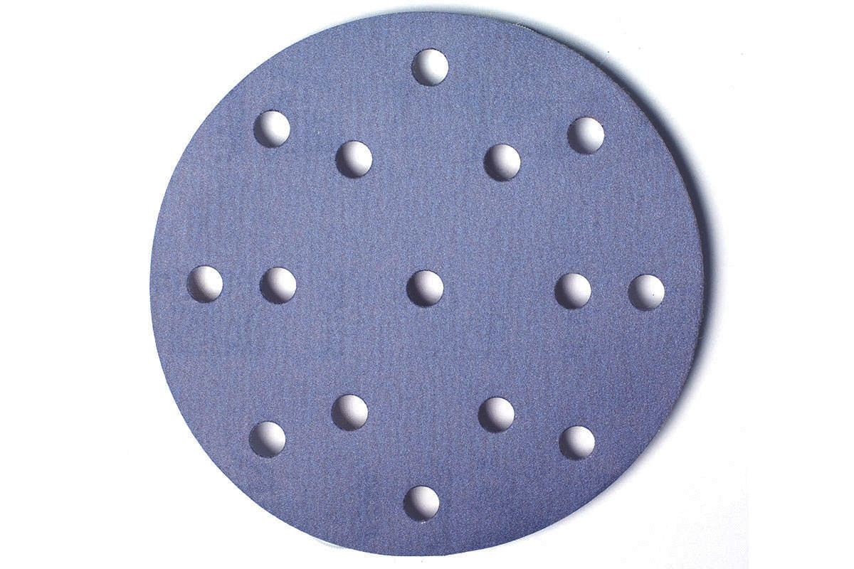 Mirka 3661109980 Q.SILVER Sanding Pads 150mm 15 Holes - P80 (Pack of 100)