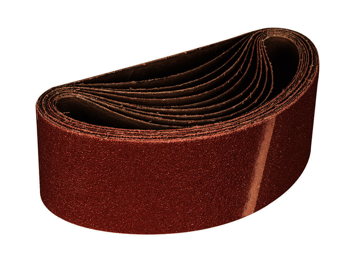 Mirka 5741099310 Abrasive Belt Red 75x533mm - P100 (Pack of 3)
