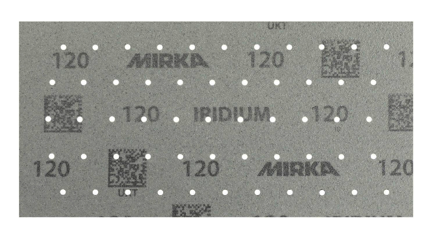 Mirka 246A605015 IRIDIUM 115x230mm Sanding Sheets Grip 55 Holes - P150 (Pack of 50)