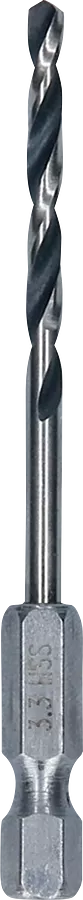 Bosch 2608577521 HSS Twist Drill Bit PointTeQ Hex Shank 3.30mm (Pack of 1)